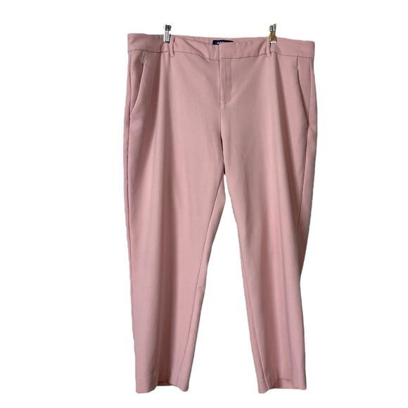 Old Navy Harper Pants Ankle Mid Rise Slim Fit Stretch Pink Rose Women’s Size 18 - Picture 6 of 6